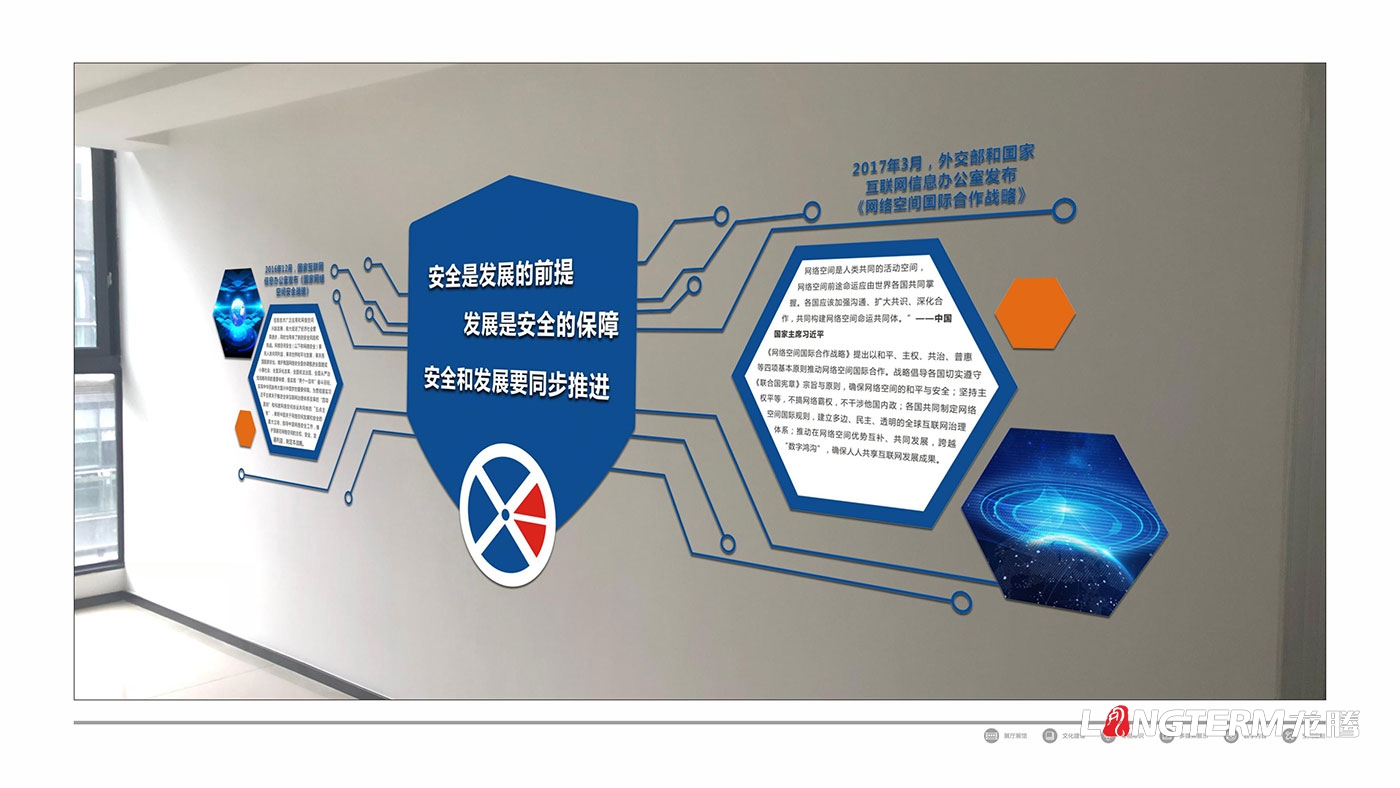 中成基业消安智能网络清静手艺文化墙设计效果